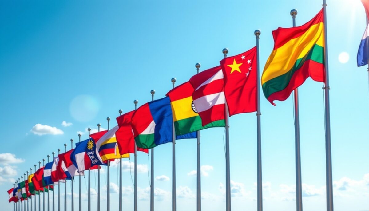 Les drapeaux du monde : un voyage alphabétique à travers les nations